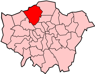 Map Of Barnet Within London