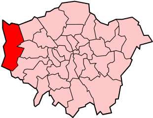 Map Of Hillingdon Within London