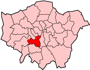 Map Of Wandsworth Within London